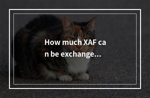 How much XAF can be exchanged for 1 USD on 2024-11-21?